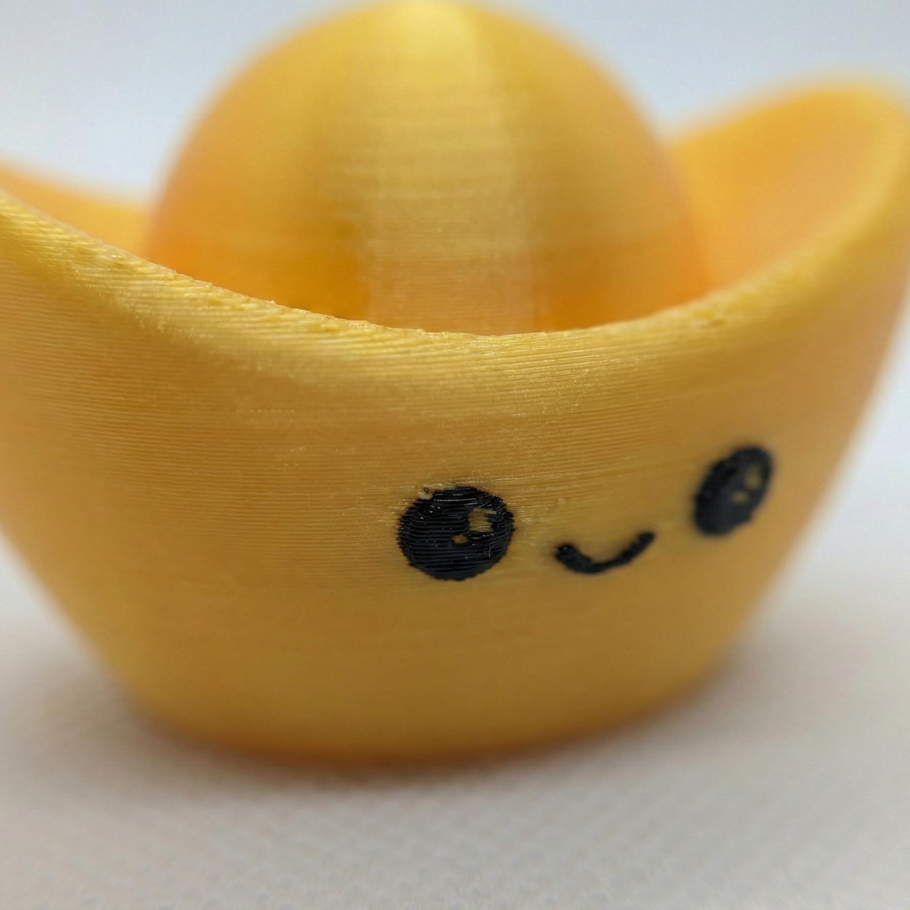 Gold Ingot Yuanbao Fidget Keychain