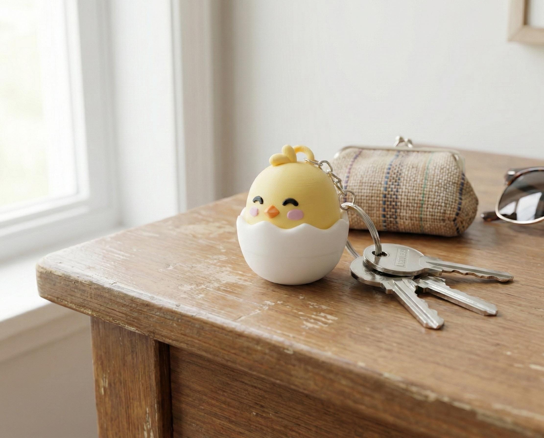 Chick Fidget Keychain
