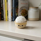 Rice Noodle Bowl Fidget Clicker Keychain