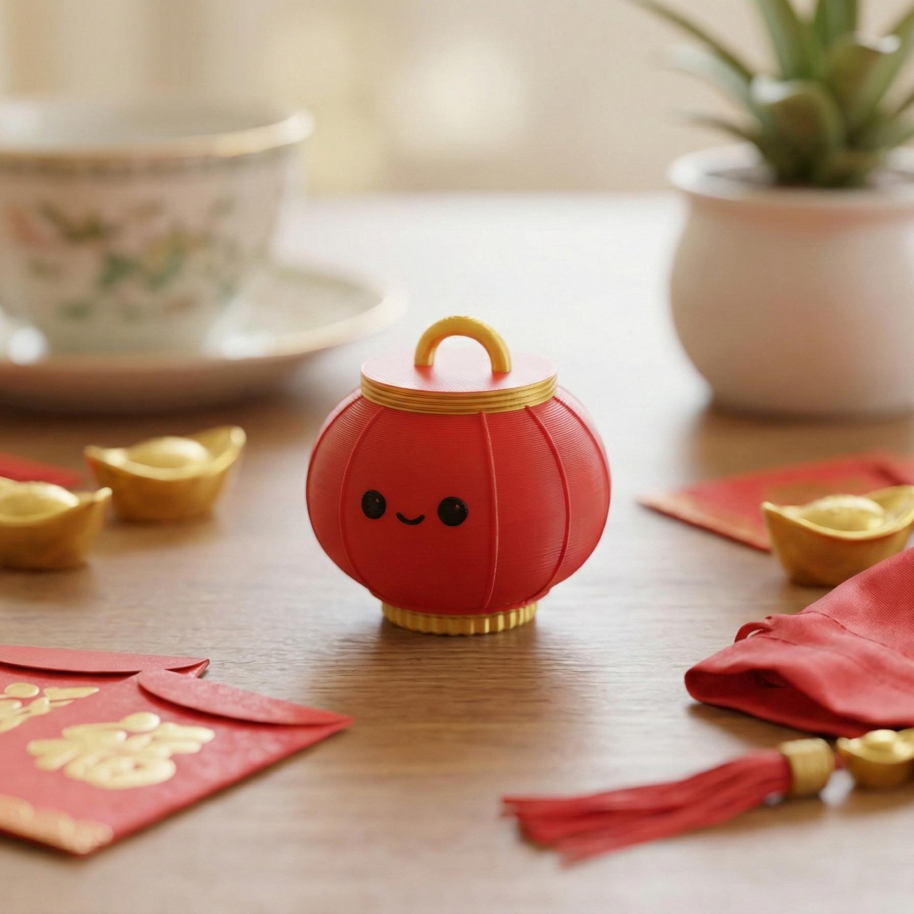 Chinese Lantern Fidget Keychain