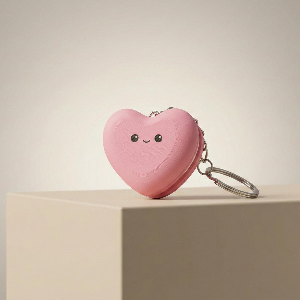 Heart Macaron Fidget Keychain