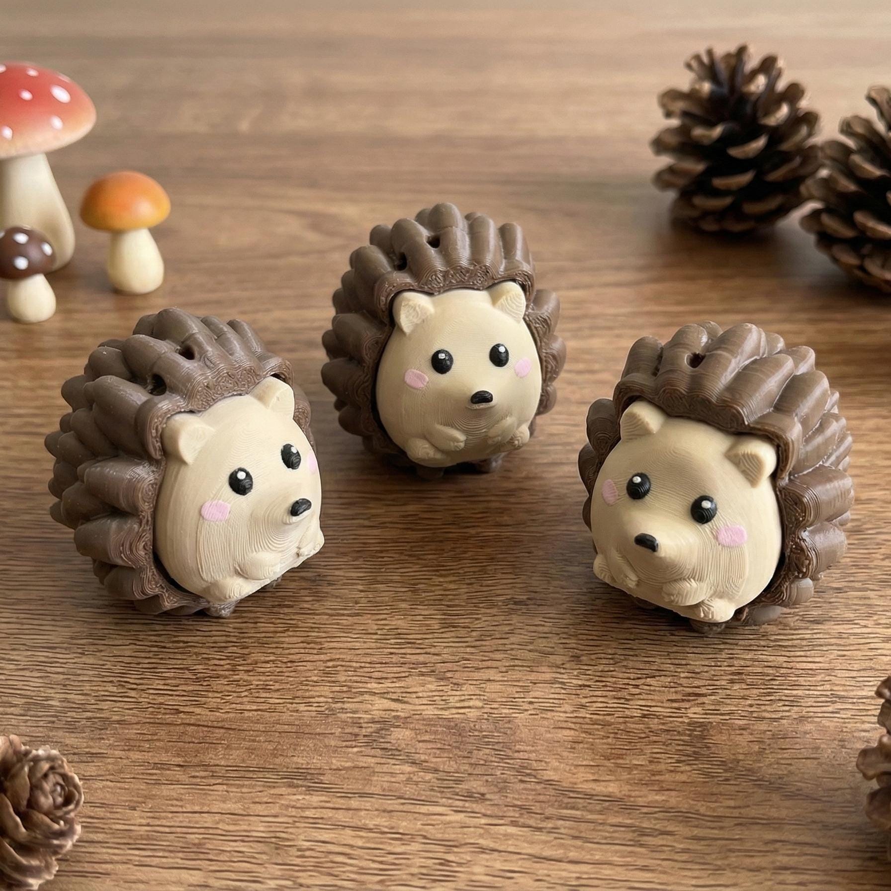 Hedgehog Fidget Clicker Keychain