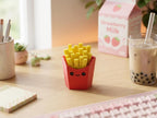 Kawaii French Fries Fidget Clicker Keychain