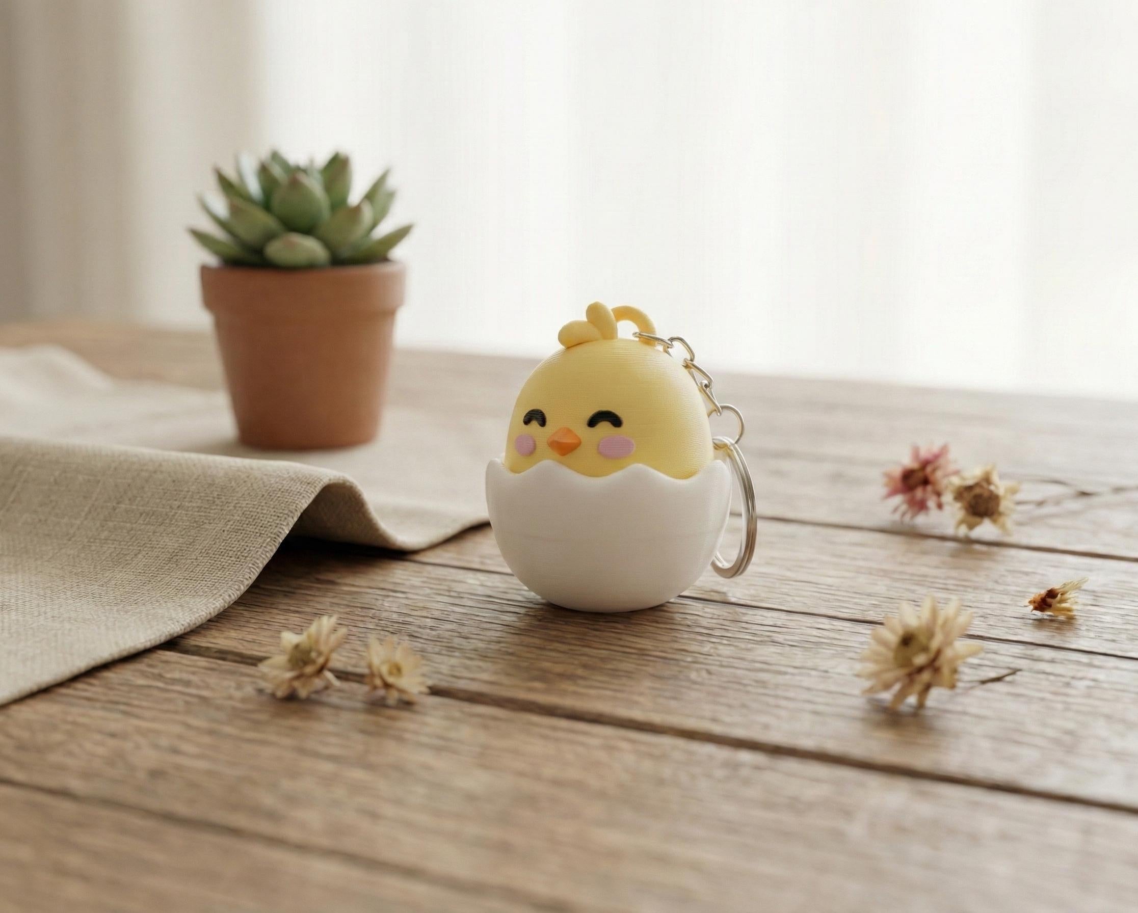 Chick Fidget Keychain