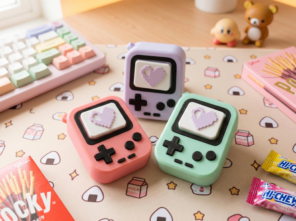 Retro Console Fidget Clicker Keychain