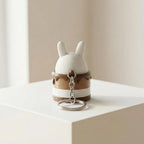 White Bunny Fidget Clicker Keychain