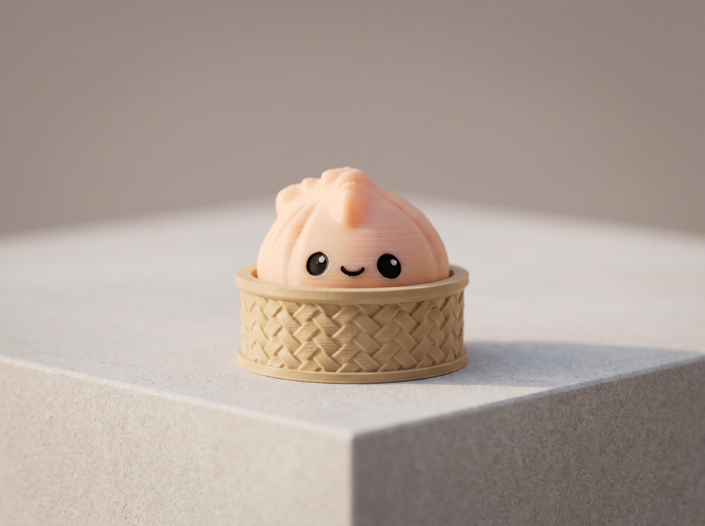 Dim Sum Fidget Clicker Keychain