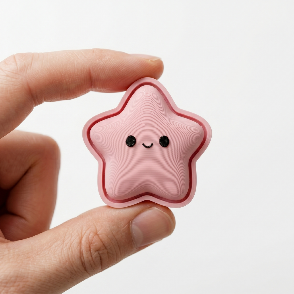Star Fidget Clicker Keychain