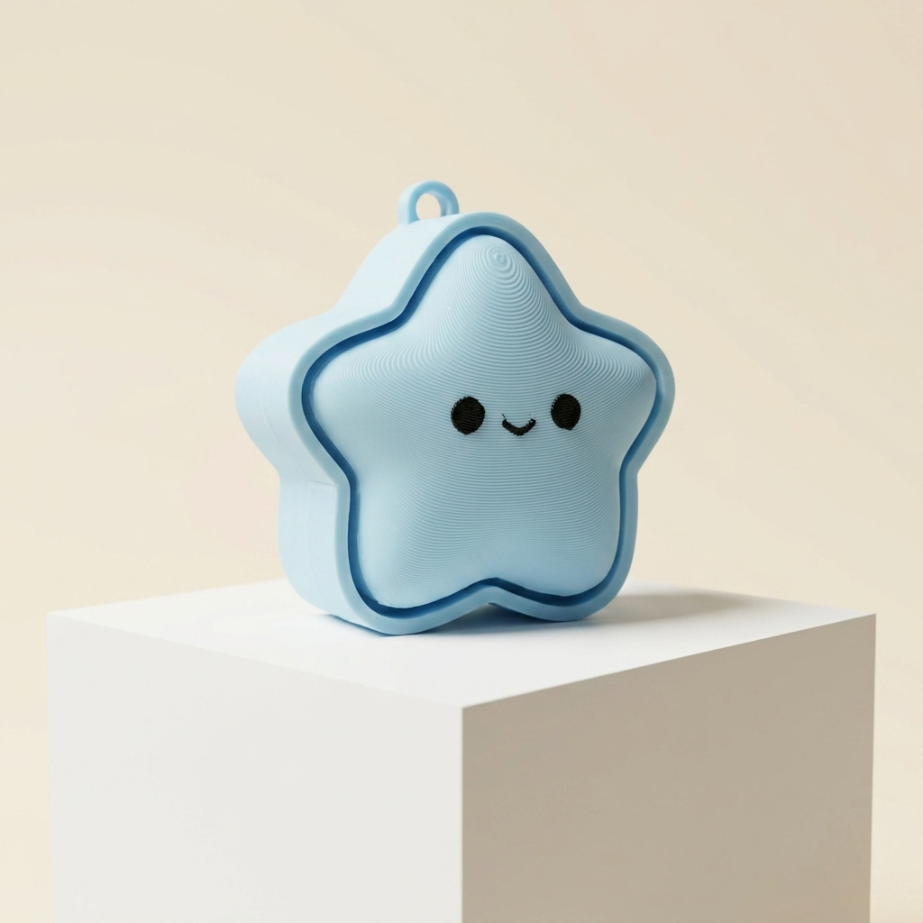 Star Fidget Clicker Keychain