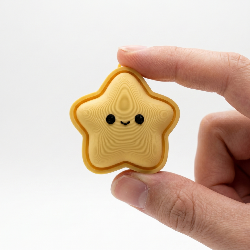 Star Fidget Clicker Keychain