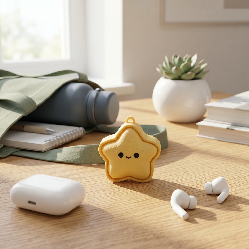 Star Fidget Clicker Keychain