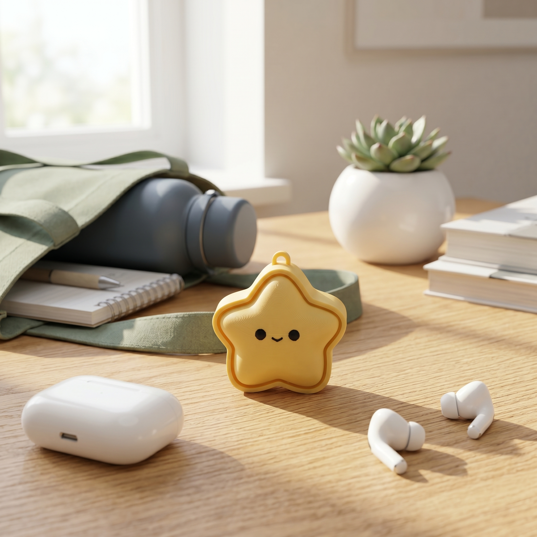 Star Fidget Clicker Keychain