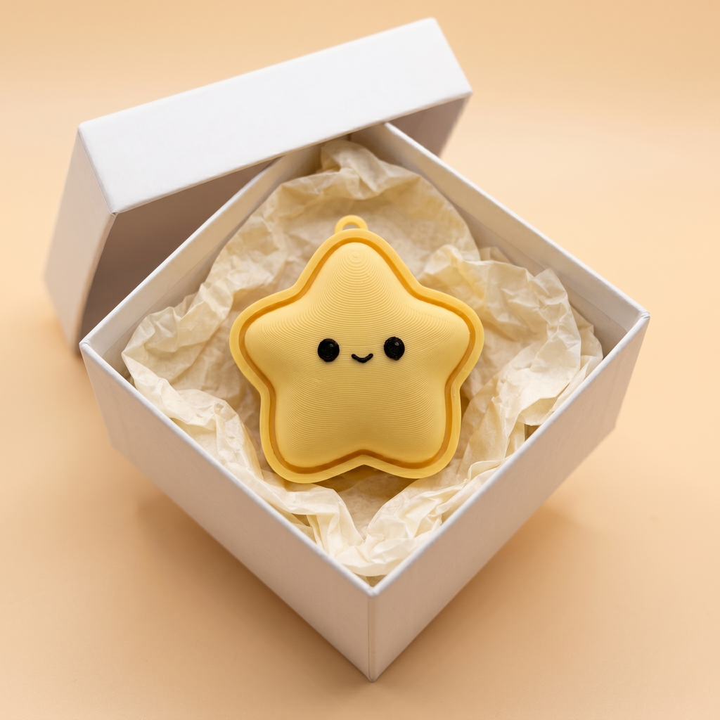 Star Fidget Clicker Keychain