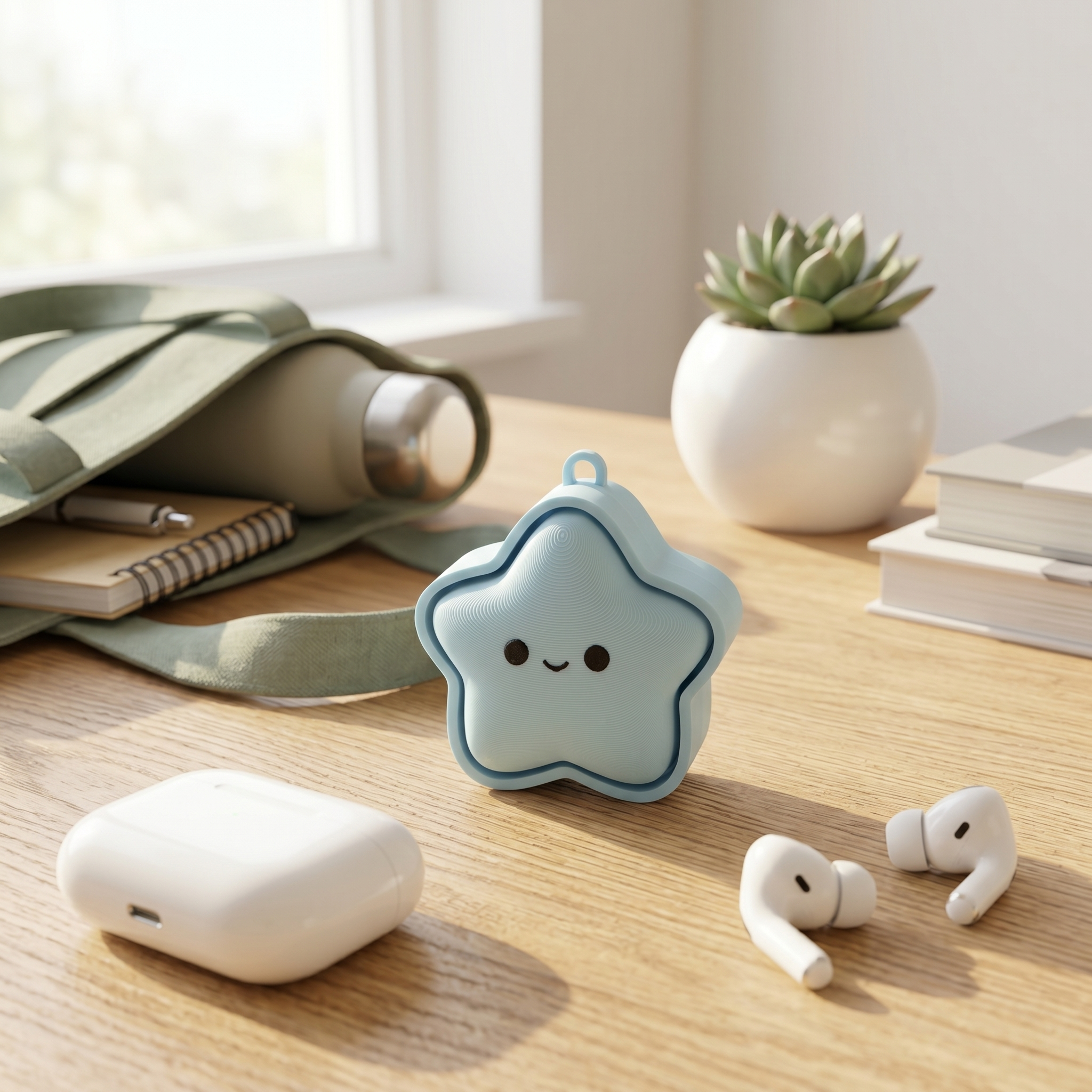 Star Fidget Clicker Keychain