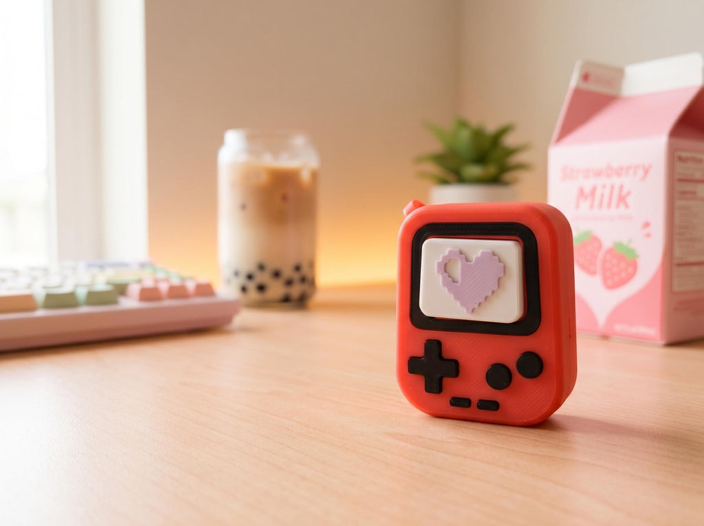 Retro Console Fidget Clicker Keychain