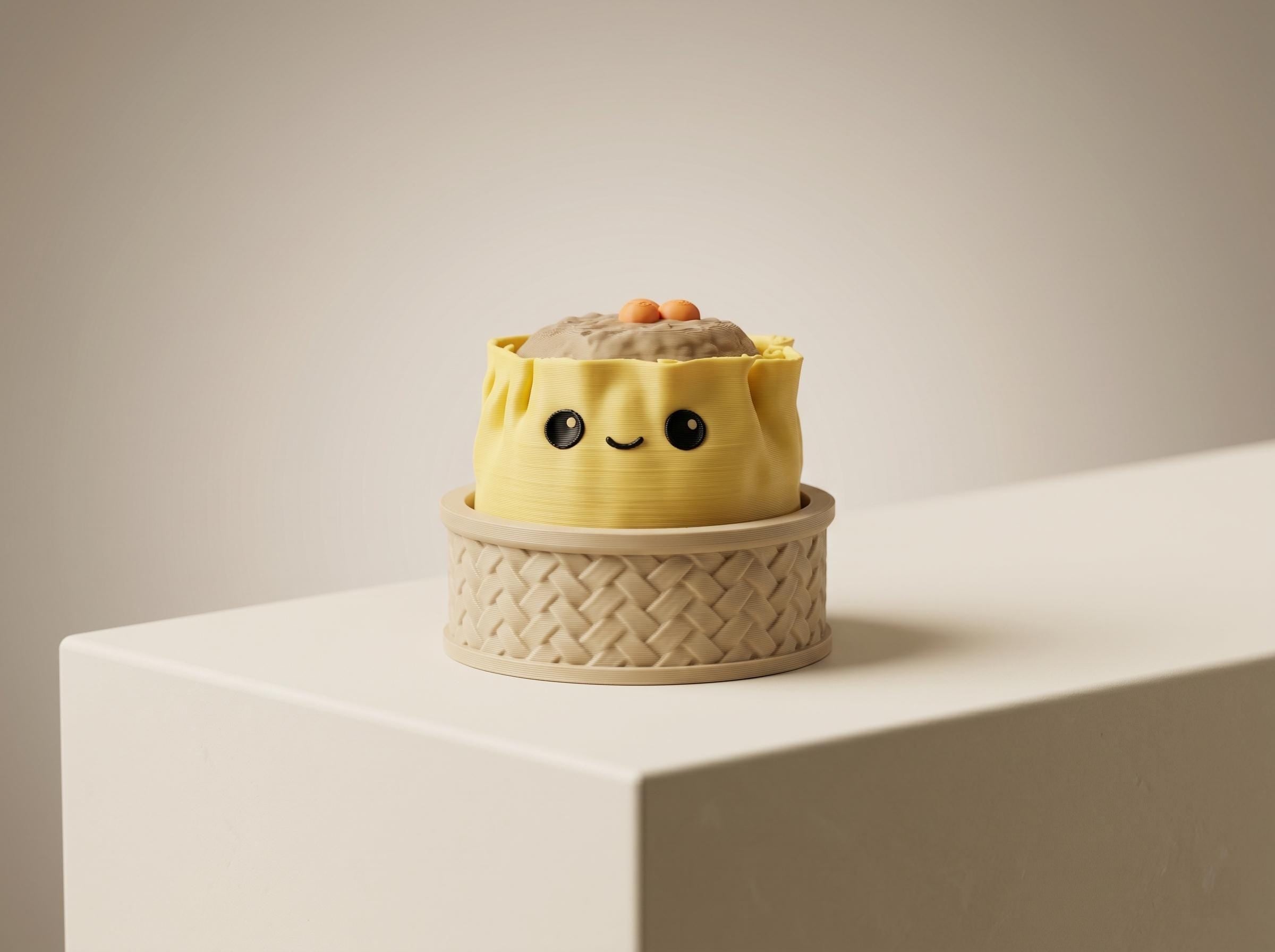 Dim Sum Fidget Clicker Keychain
