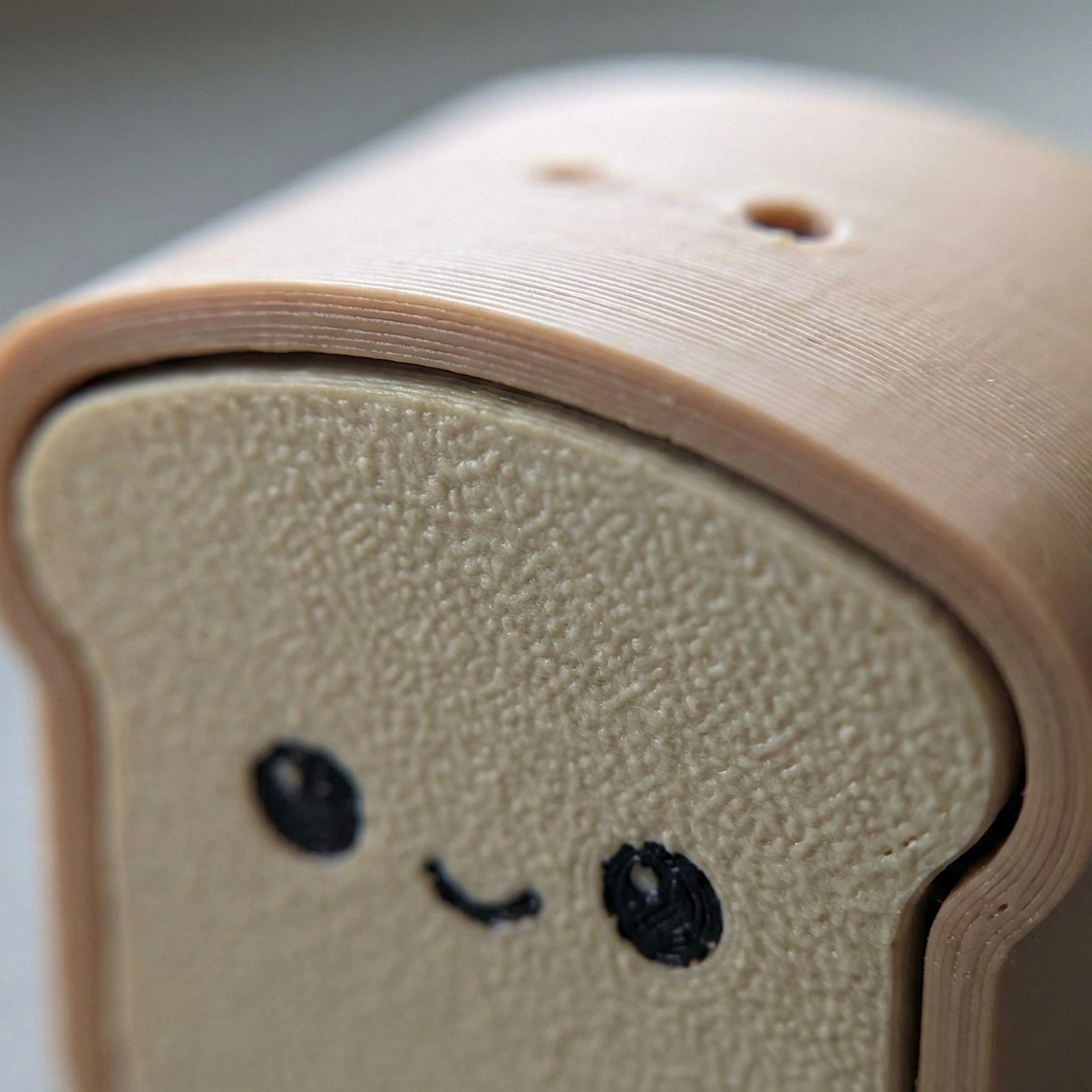 Toast Fidget Clicker Keychain