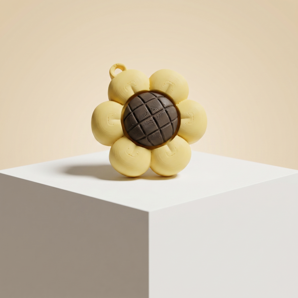 Flower Fidget Clicker Keychain